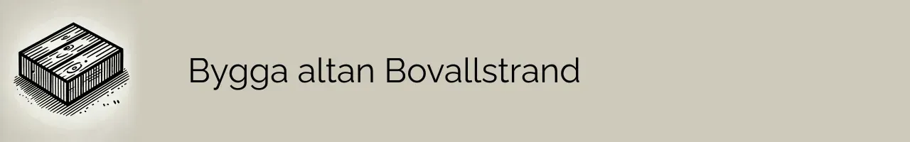 Bygga altan Bovallstrand